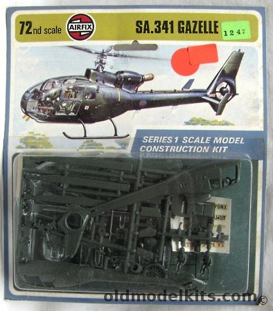 Airfix 1/72 SA.341 Gazelle (SA-341) - Middle Wallop- Army Air Corps 1973 - Blister Pack, 01059-5 plastic model kit